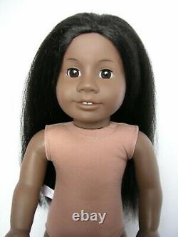 #1 African American Girl DOLL Black Hair Brown Eyes Dark Skin ADDY MOLD Restrung