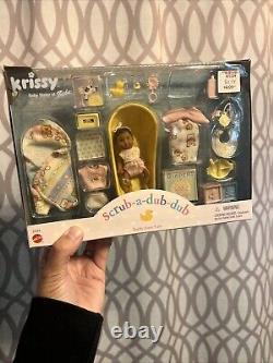 2000 Krissy Scrub-a-Dub-Dub Bath Time Fun New Sealed. African American