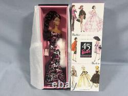 2004 Mattel Barbie Silkstone 45th Anniversary Barbie Doll African American G7216