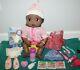 2006 Baby Alive Doll Soft Face African American Black Curls Hasbro 25 Pieces Lot