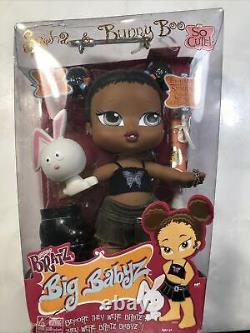 2006 MGA Bratz Big Babyz Sasha 13 AA/Black Baby Doll With Pigtails