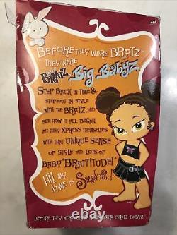 2006 MGA Bratz Big Babyz Sasha 13 AA/Black Baby Doll With Pigtails