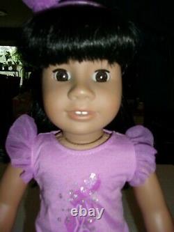 2008 AMERICAN GIRL DOLL JLY #11 BLACK HAIR BROWN EYES Nude Medium Skin HTF