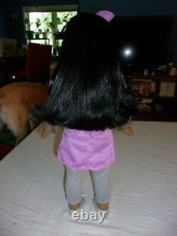 2008 AMERICAN GIRL DOLL JLY #11 BLACK HAIR BROWN EYES Nude Medium Skin HTF