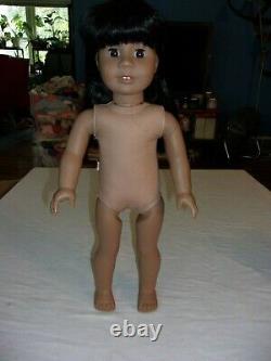 2008 AMERICAN GIRL DOLL JLY #11 BLACK HAIR BROWN EYES Nude Medium Skin HTF