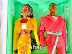 2021 Barbie Ken Convention AA Afro American NRFB Power Pair Couple NRFB Mattel