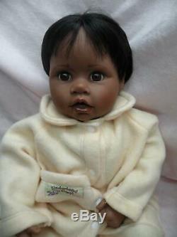 20 AA black Kinderland baby sculpted by Hildegard Gunzel / GOTZmade in Germany