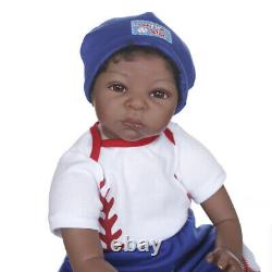 22 Realistic African American Baby Reborn Dolls Twins Boy+girl Real Black Baby