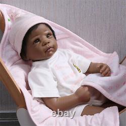 22 Reborn Baby Doll Black Adorable Reborn African American Dolls Indian Boys US