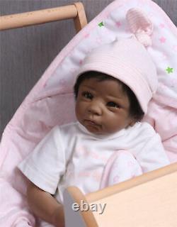 22 Reborn Baby Doll Black Adorable Reborn African American Dolls Indian Boys US