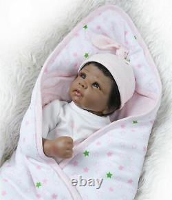 22 Reborn Baby Doll Black Adorable Reborn African American Dolls Indian Boys US