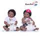 22 Twins African American Reborn Baby Dolls Twins Boy+Girl Black Silicone Baby
