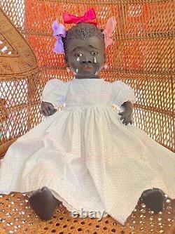 24 Black Baby Doll Antique Vintage Composition Artist TUTU Inspired by Leo Moss