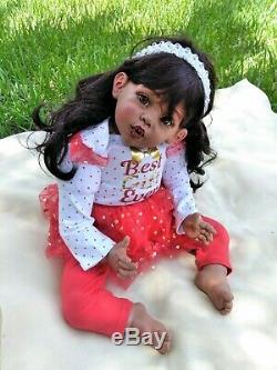 26 Black/Ethnic/African American/Biracial Kisses Toddler Baby Reborn Girl Doll