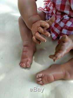 26 Black/Ethnic/African American/Biracial Kisses Toddler Baby Reborn Girl Doll