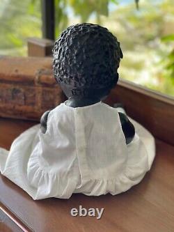 27 Black Baby Doll Antique Vintage Composition Artist TUTU Inspired by Leo Moss