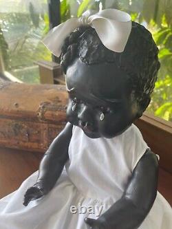 27 Black Baby Doll Antique Vintage Composition Artist TUTU Inspired by Leo Moss