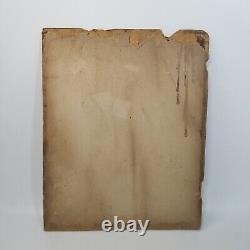 2 African American Black Men Charcoal Portraits Chalk Drawing Gentlemen Antique