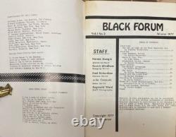 2 Premier 1970s African American MagazinesBLACK FORUMVolume I, #1 & 2Writers