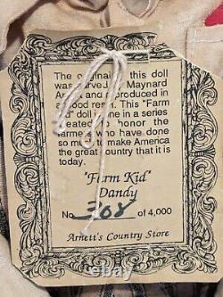 2 Vintage Maynard Arnett Black Americana Dolls -Dandy & Dandelion -Country Store