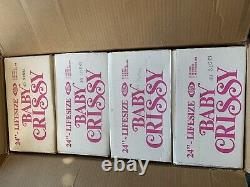 4 Ideal 24 Black AA Baby Crissy Doll's Doll Mint In Sealed Box's Org Ship Box