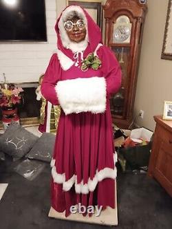 5' African American Black Animated Harold Gale Mechanical Animated Mrs Claus