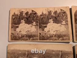 (5) African American Black Southern Stereoview Photographs Cotton Gin Children