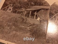 (5) African American Black Southern Stereoview Photographs Cotton Gin Children