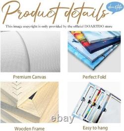 5 Piece Black Art Wall Art Green African American King Painting