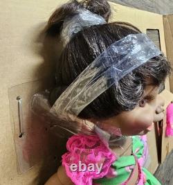 #5 SO FUNNY NATALIE? BABY FACE DOLL Galoob African American AA BLACK Box