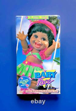 #5 SO FUNNY NATALIE? BABY FACE DOLL Galoob African American AA BLACK Box