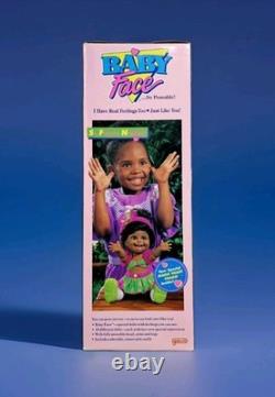 #5 SO FUNNY NATALIE? BABY FACE DOLL Galoob African American AA BLACK Box