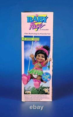 #5 SO FUNNY NATALIE? BABY FACE DOLL Galoob African American AA BLACK Box