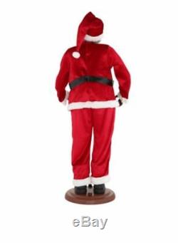 6 Ft LIFE SIZE African American ANIMATED BLACK SANTA CLAUS NEW MUSICAL SINGS