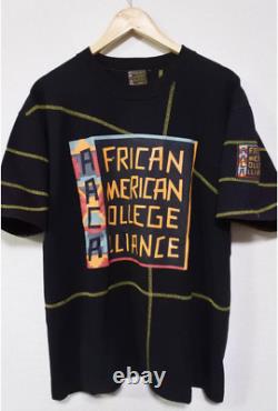 90'S African American College Alliance Vintage Tee Size L-XL Aaca Black