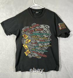 A1 Vintage African American College Alliance T-Shirt Mens Large Black USA Made