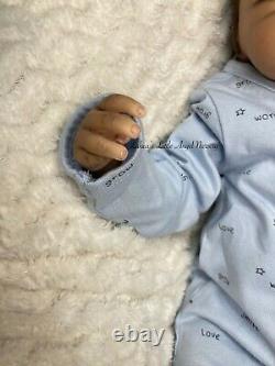 AA Ethnic Biracial Reborn Baby Doll Lane by Sandra White