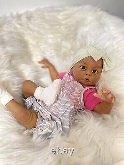 AA biracial reborn baby doll girl (Not my My Work But Super Cute) Budget Baby