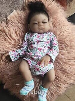 AA reborn baby dolls full body silicone used twin (2 baby girls)