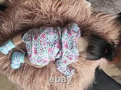 AA reborn baby dolls full body silicone used twin (2 baby girls)