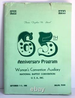 ACTIVIST AFRICAN AMERICAN WOMEN In The BLACK BAPTIST CHURCH 1966 Rare Program ACTIVIST AFRICAN AMERICAN WOMEN In The BLACK BAPTIST CHURCH 1966 Rare Program