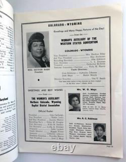 ACTIVIST AFRICAN AMERICAN WOMEN In The BLACK BAPTIST CHURCH 1966 Rare Program