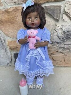 ADORABLE VINTAGE AFRICAN AMERICAN HORSMAN DRINKEE WALKER 21 With ORIG BOTTLE TOY