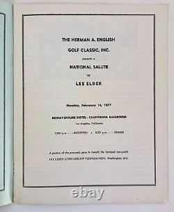 AFRICAN AMERICAN Pro Golf BLACK SCHOLARSHIP Celebrity Program LEE ELDER 1977