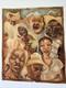ANTIQUE BLACK FAMILY PORTRAIT HISTORY AFRICAN AMERICAN 1930'S ORIGINAL Painting