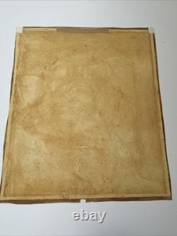 ANTIQUE BLACK FAMILY PORTRAIT HISTORY AFRICAN AMERICAN 1930'S ORIGINAL Painting