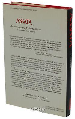 ASSATA SHAKUR an Autobiography First Edition 1st 1987 Black Liberation Army