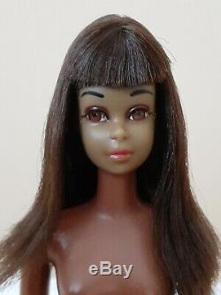 Adorable Vintage Black Aa Francie Nude Doll Needs Tlc Displays Well! Colored