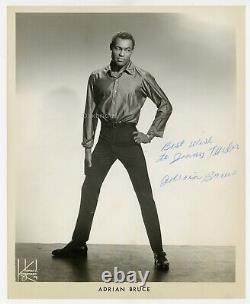 Adrian Bruce 1960 Black Cinema Actor 8x10 African American Theater Signed Photo
