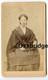 African American 1860 Graceful Black Woman Biracial Mulatto Civil War Era CDV